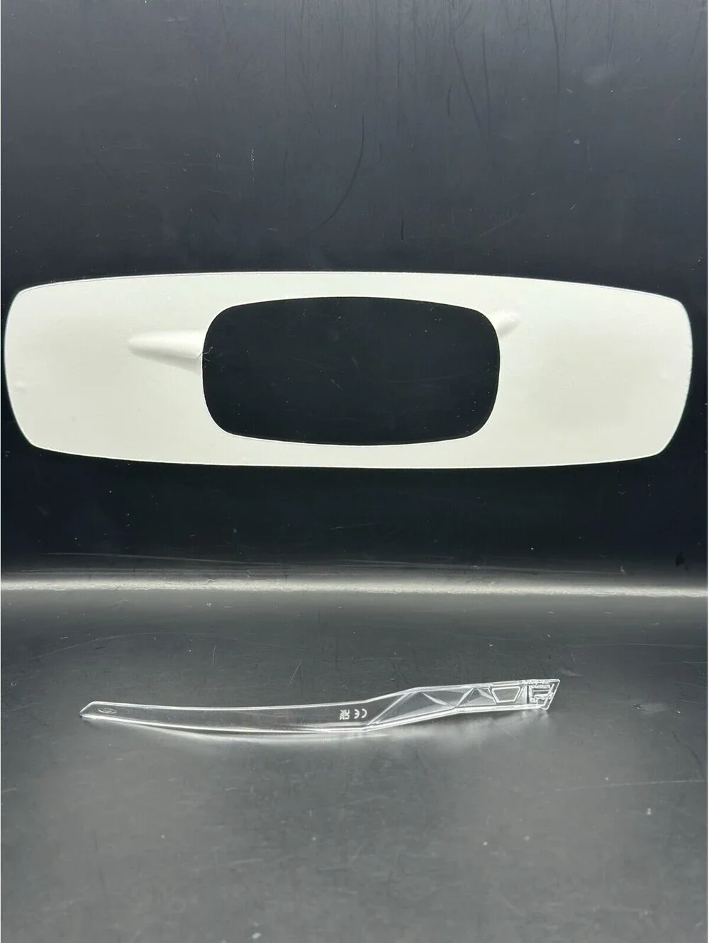 Oakley Sutro Polished Clear OEM Right Replacement Arm (No Icon)
